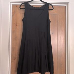 Cut Loose Tiered V-neck Sleeveless Popover Dress Womens S Lagenlook Simple Beach